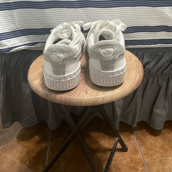 PUMA Kids Gray and White Sneakers - Picture 1 of 3